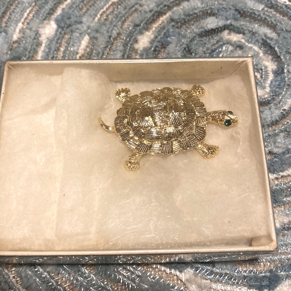 Turtle brooch
